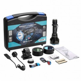 Kit de caza Olight linterna LED recargable Warrior X Turbo 1.100 lum.