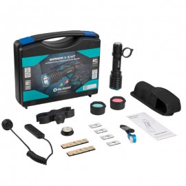Kit de caza Olight linterna LED recargable Warrior X 3 2.500 lum.