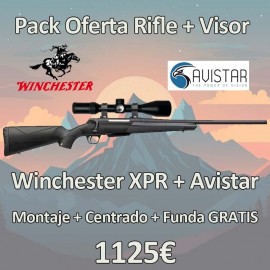 PACK Rifle Winchester XPR Composite + Visor