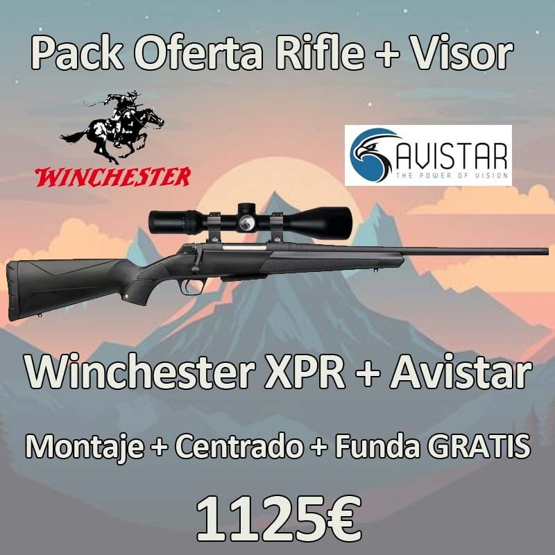 PACK Rifle Winchester XPR Composite + Visor