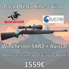 PACK Rifle Winchester SXR2 compo + Visor