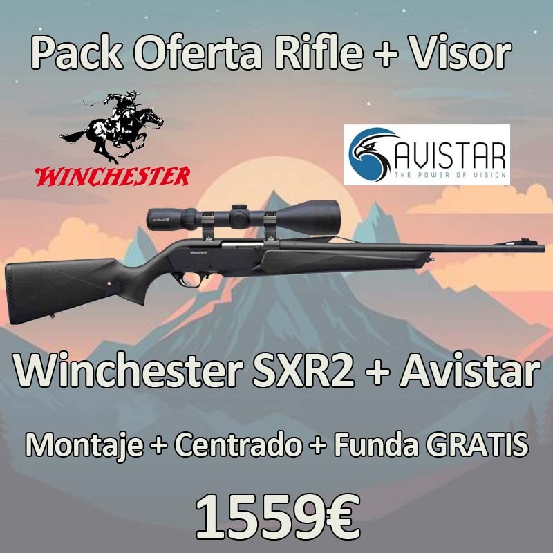 PACK Rifle Winchester SXR2 compo + Visor