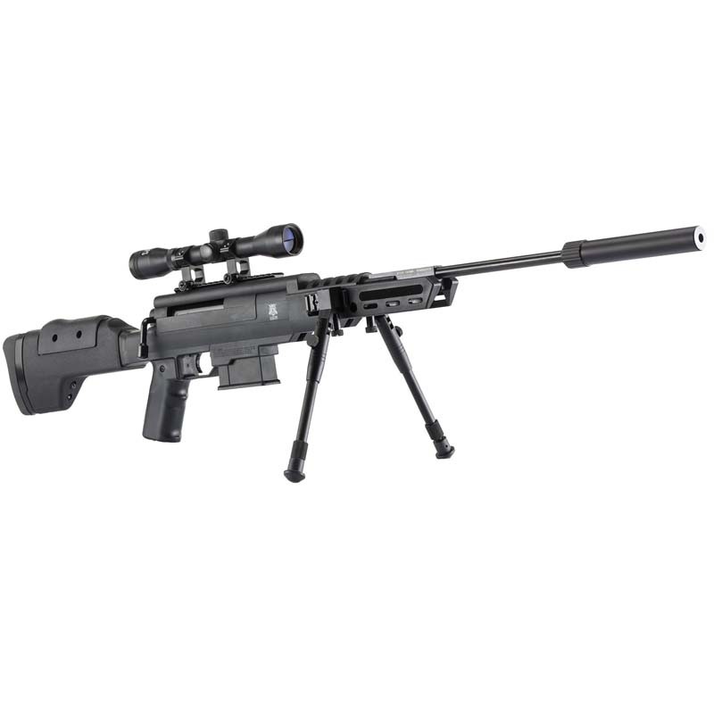 Pack Carabina Norica Black Ops Sniper + visor + bipode