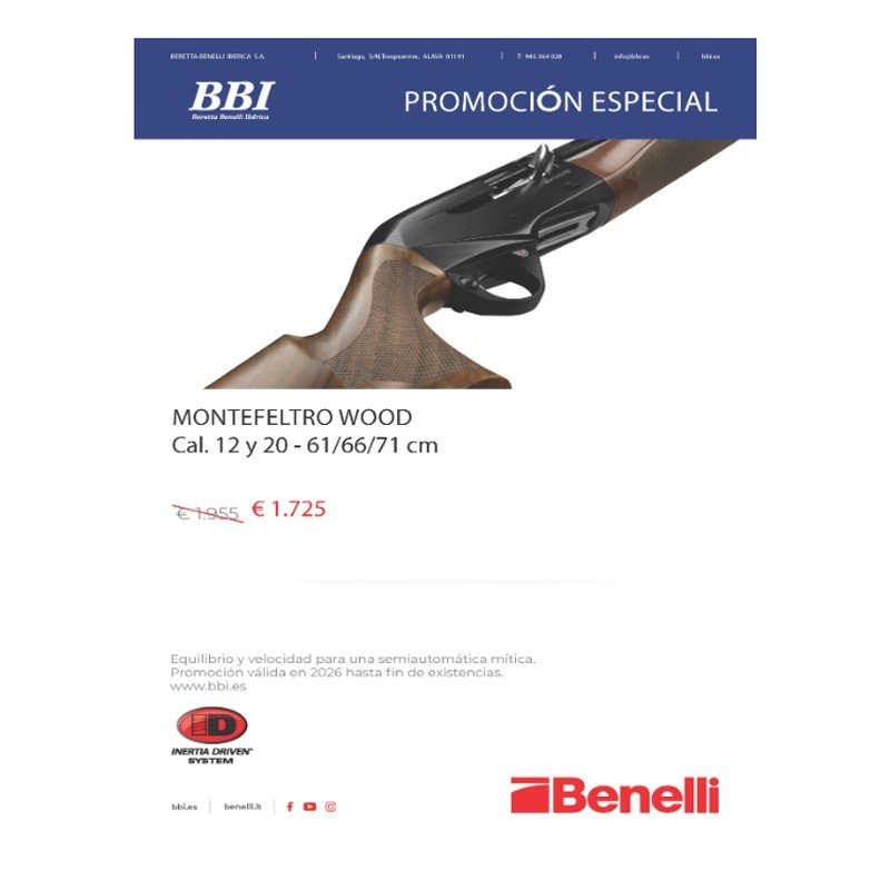 Escopeta Benelli Montefeltro Wood