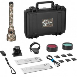 Kit de caza linterna LED recargable Javelot Turbo 2 Olight camo
