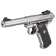 Pistola RUGER Mark IV Target 5.5 Inox. - 22 LR"