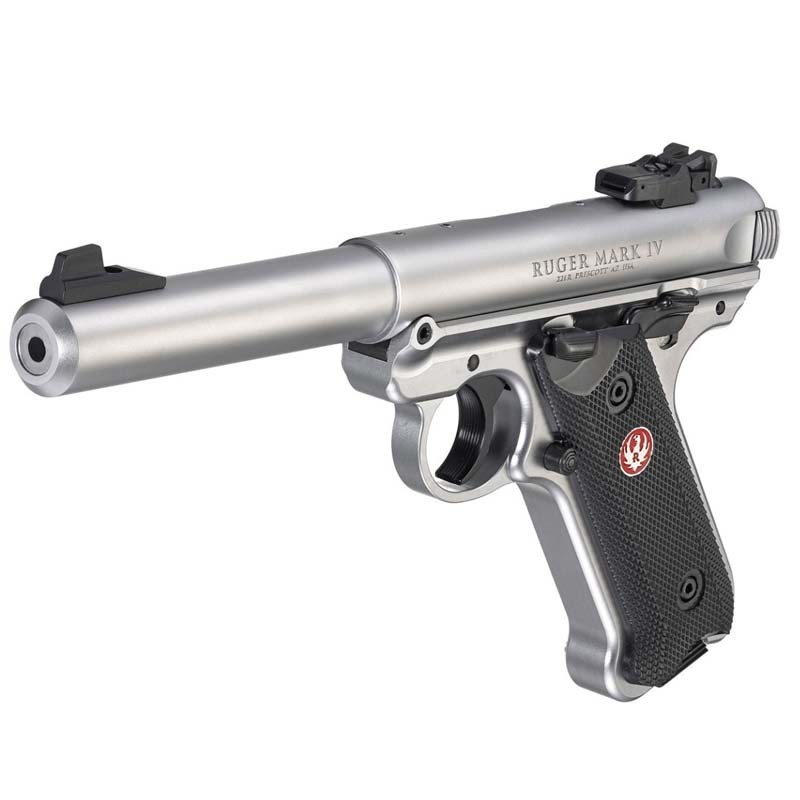 Pistola RUGER Mark IV Target 5.5 Inox. - 22 LR"