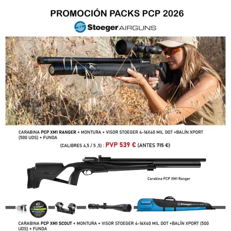Pack PCP Carabina Stoeger XM1 Ranger